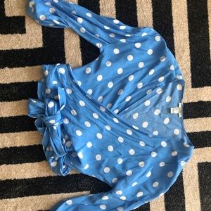 Polka dot blouse